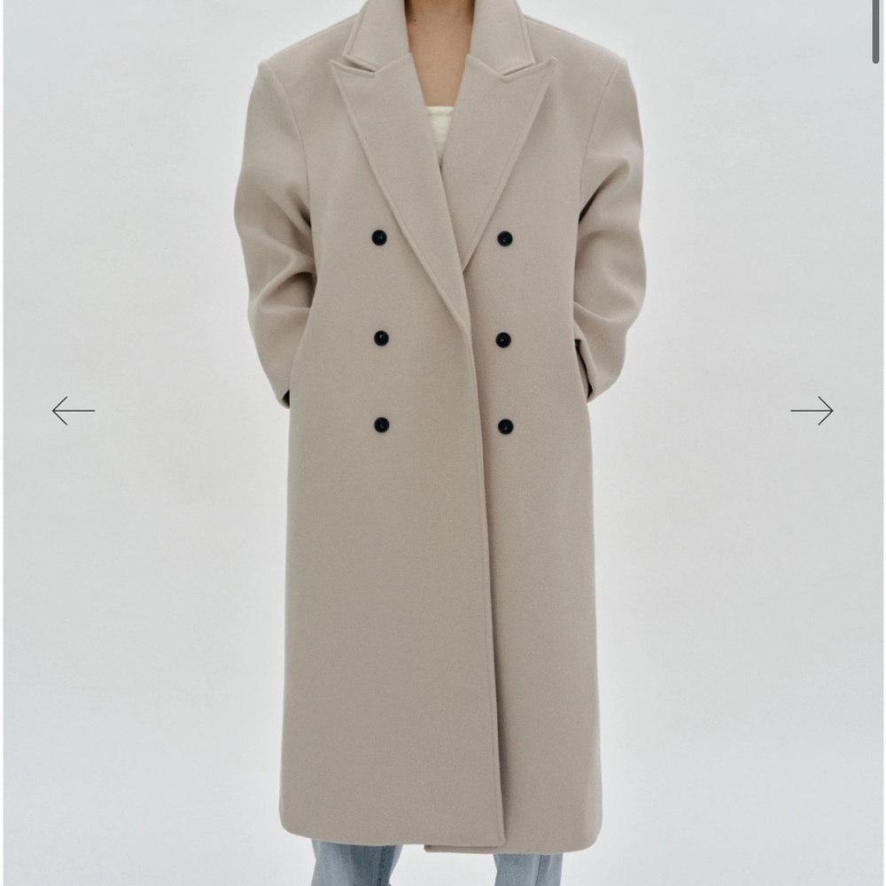 Source Unknown Wallis oversized grandpa coat